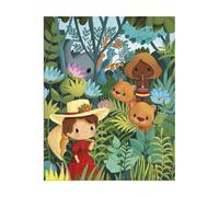 Janod Inspirado en Rousseau-Puzzle 100 Piezas Infantil-Juego Educativo-Desarrolla la Paciencia y la Destreza-Certificado FSC-A Partir de 6 años, J02550, Multicolor (JURATOYS
