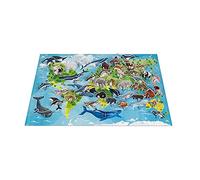 Janod - Puzzle educativo, especies prioritarias - 350 piezas, 44 bonitas figuras de animales de cartón - Asociación WWF - Certificado FSC - 7 a 12 años, J08633