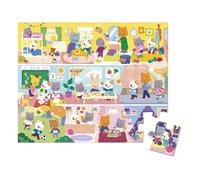 Janod - Puzzle Infantil de 36 Piezas con temática de Fiesta A Partir de 4 años - Puzzle Infantil - Desarrolla la Paciencia y la concentración - Fabricado en Francia - A Partir de 4 años