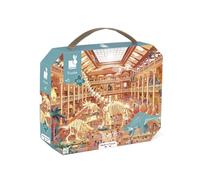 Janod - Puzzle para Niños Museo Historia Natural 100 Piezas - Juguete Educativo Motricidad y Concentración - Maletín con Asa - Certificado FSC - A partir de 6 Años, J02606