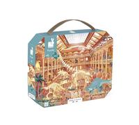 Janod - Puzzle para Niños Museo Historia Natural 100 Piezas - Juguete Educativo Motricidad y Concentración - Maletín con Asa - Certificado FSC - A partir de 6 Años, J02606