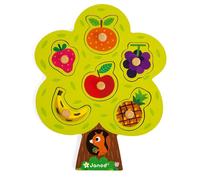 Janod - Rompecabezas Árbol Gourmet - 6 Piezas + 1 Tablero - Ju (Importación USA)