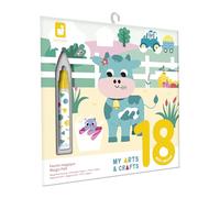 Janod - Rotulador mágico - Actividad Manual para niños Que no Mancha, con temática de Granja - Kit de Manualidades - para Repetir infinitas Veces - A Partir de 18 Meses