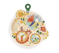 Janod Rueda del Tiempo Calendario Niños-Juego Educativo-Juguete de Madera FSC-A Partir de 3 Años, J09624, Multicolor (JURATOYS