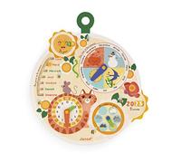 Janod - Rueda del Tiempo de Madera FSC - Calendario Educativo Infantil - Juego Educativo - Juguete de Madera FSC - A Partir de 3 Años, J09623
