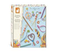 Janod- Paz y Amor Scoubidous para crear-50 Hilos de 90cm-Entre 11 y 14 Creaciones-Kit Ocio Infantil-Bricolaje-Desarrollo Creativo y Concentración-A Partir de 7 años-J09160 (JURATOYS J09160)