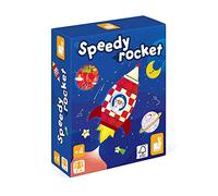 Janod - Speedy Rocket - Juego de Mesa Infantil - Juego de Habilidad con Certificado FSC - A partir de 4 Años, J02635