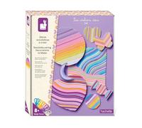 Janod - Talleres de Decoración - Escenarios de Scoubidous para Crear - 3 Cuadros y 8 Pegatinas - Kit de Manualidades para Niños - Desarrollo de Creatividad y Concentración - A partir de 8 años - J07723
