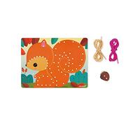 Janod - Tarjetas para Enlazar Cordones Animales - Juguete de Estímulo para Niños Pequeños - Desarrolla la Destreza y la Creatividad - A Partir de 4 Años, J05313