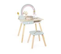Janod Niña-Tema Unicornio-Imitación Juego-Tocador con Espejo y Taburete de Juguete-10 Accesorios-Dim 56,6 x 42,5 x 86,25 cm-A Partir de 3 Años-J06464, Multicolor (JURATOYS J06464)