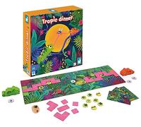 Janod - Tropik Dinner - Juego de Mesa para Niños - Tema Animales - Juego de Mesa de Madera y Cartón - 2 Jugadores - Certificado FSC - A Partir de 6 Años, J02626