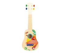Janod - Ukelele de Madera Gioia - Instrumento Musical Infantil - Juguete de Imitación y Estímulo Musical - Pintura al Agua - A Partir de 3 Años, J07652