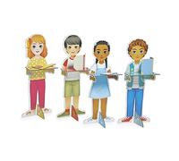 Janod - Un Día… En el Colegio - Juguete de Imitación de Profesión - Incluye 250 Accesorios - Figuras Grandes 65 cm - Imaginación - Certificado FSC - A Partir de 3 Años, J06623