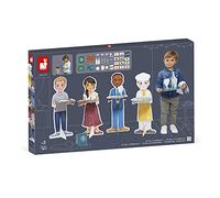 Janod - Un Día… En el Restaurante - Juguete de Imitación de Profesión - Incluye 108 Accesorios - Figuras Grandes de 65 cm - Imaginación - Certificado FSC - A partir de 3 Años, J06620