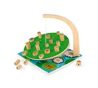 Janod - Waterlily Challenge - Childrens Board Game - Skill and Strategy Game - Wooden Toy - 2 to 6 Players - FSC-Certified - Ages 6 and up - J02690