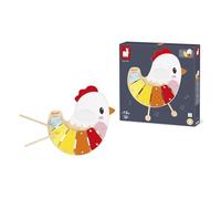Janod - Xilófono para bebés a Partir de 12 Meses, de Madera y Metal - Instrumento Musical para niños - 6 Teclas y 2 Baquetas - Juguete de imitación y Despertar Musical - Pintura al Agua - 12 Meses +