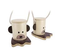 Janod - Zancos Bajos de Madera Patas de Oso - Juego al Aire Libre - Altura Ajustable - Aprender a Mantener el Equilibrio - Certificado FSC - Pintura al Agua - A partir de 3 Años, J03174