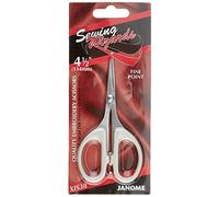 Janome Tijeras de Bordado de Punta Fina de 11.4 cm, Metal, Morado, 9 x 12 x 16 cm