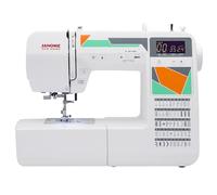 Janome MOD-30 Máquina de coser computarizada con 30 costuras integradas, 3 botones de un paso, forro de caso y accesorios MOD-50 rojo