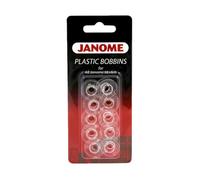 Janome 10 unidades Bobinas de plástico # 200122614 para todos los modelos Janome & Necchi.