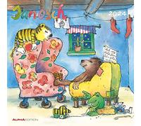 Janosch 2024 - Broschürenkalender 30x30 cm (30x60 geöffnet) - Kalender mit Platz für Notizen - inkl. Poster - Bildkalender - Wandplaner - Wandkalender