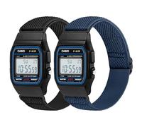 Janpso Correa elástica compatible con Casio F91W/Casio AE-1300/AE-1200/AE-1000/F-108/W-217H/W-218H/A158W/A168W/SGW-300H/W-800H,Pulsera de repuesto elástica ajustable para mujeres y hombres