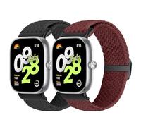 Janpso Correas trenzadas compatibles con Xiaomi Redmi Watch 4/5/Xiaomi Band 8 Pro/9 Pro, pulsera de repuesto de nailon elástico ajustable para Mi Band 9 Pro/8 Pro/Redmi Watch 4