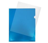 Janrax Pack de 25 A4 azul en forma de L de la parte superior abierta e Informe lateral carpetas de archivos