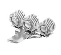Janrax Portalápices de metal de triple agujero con clip de bolsillo, médicos, enfermeras, uniformes, etc