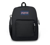 JANSPORT Cross Town - Mochila de cerezas de 8 bits, negro, 42 x 14 x 32, Art Deco, Black, 42X14X32, Estilo vintage