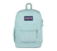 JanSport Cross Town Plus Remix Mochila - Panel trasero acolchado, funda para portátil y organizador de bolsillo frontal, Pana salvia desteñida, Talla única, Cross Town Plus Remix
