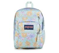 JanSport - Mochila para portátil, bolsa para ordenador con 2 compartimentos, correas de hombro ergonómicas, funda para portátil de 15", asa de transporte, diseño floral (Faded Floral Fresh Mint)