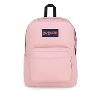 JanSport SuperBreak - Mochila para escuela, viaje o trabajo con bolsillo para botella de agua, rosa brumosa