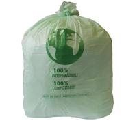 Jantex Bolsas de basura compostables verdes, 90 L, rollo 20