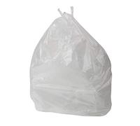 Jantex Bolsas de basura con pedales, 1000 unidades, color blanco, 1000 unidades