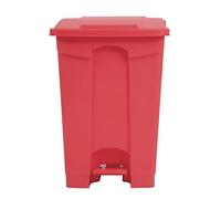 JANTEX Cocina Tapa De Pedal papelera rojo 45ltr residuos polipropileno Catering Equipment