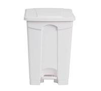 JANTEX dc709 cocina cubo de basura con pedal, 45 L, color blanco