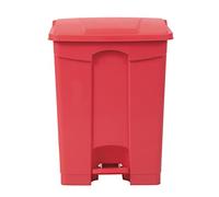 JANTEX dc710 cocina cubo de basura con pedal, 65 L, Rojo