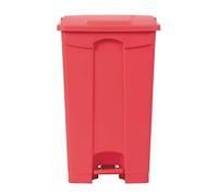 Jantex dc712 cocina cubo de basura con pedal, 87 L, Rojo