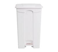 Jantex dc713 cocina cubo de basura con pedal, 87 L, color blanco