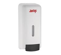 Jantex Dispensador de jabón líquido y desinfectante de manos FK385, blanco, capacidad de 1 L