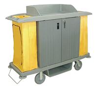 JANTEX DL012 Limpieza Carrito con Puertas, 1540 mm x 540 mm x 1285 mm