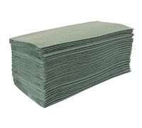 Jantex Z - Toallas de mano plegables (15 unidades, 229 x 241 mm), color verde