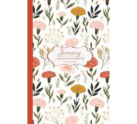 January Birth Flower Composition Notebook: Carnation Floral Journal for Girls, Teens & Women - Pretty Botanical Lined Notebook for School, Notes & Writing