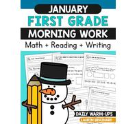 January First Grade Morning Work Workbook: Math, Reading, and Writing