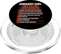 January Girl Facts Funny Most Known For Human Lie Detector PopSockets PopGrip para MagSafe