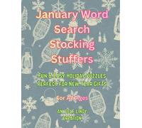 January Word Search Stocking Stuffers: Fun & Easy Holiday Puzzles Perfect for New Year Gifts (Large Print)