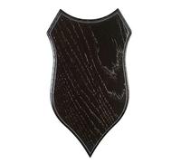 JANUEL - Parche de roble para calavera, con masacre de ciervo, altura 21 cm x ancho 13 cm, color oscuro