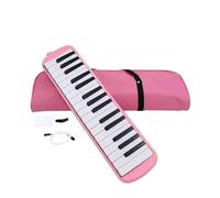 Janurium Melodica Instrument | Teclado de piano de aire, boquilla de doble tubo, instrumento de caja de conversación segura, melódica de órgano, melódica de boca estable para principiantes
