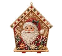 Janurium Rhinestone Cabin Art Kit - 3D Pearl Craft, Wooden House Ho